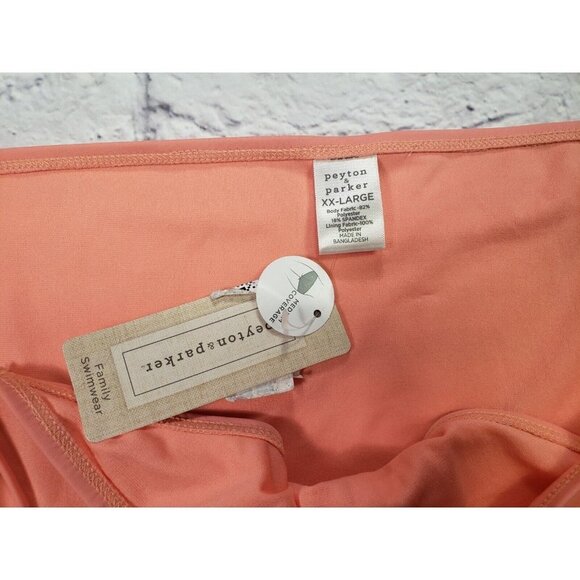 Peyton & Parker Women's String Bikini Bottom Swimsuit Size XXL Peach - Picture 2 of 3